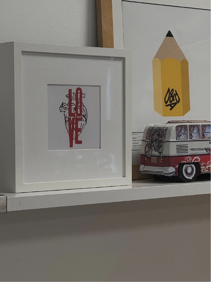 Love Heart Framed Print