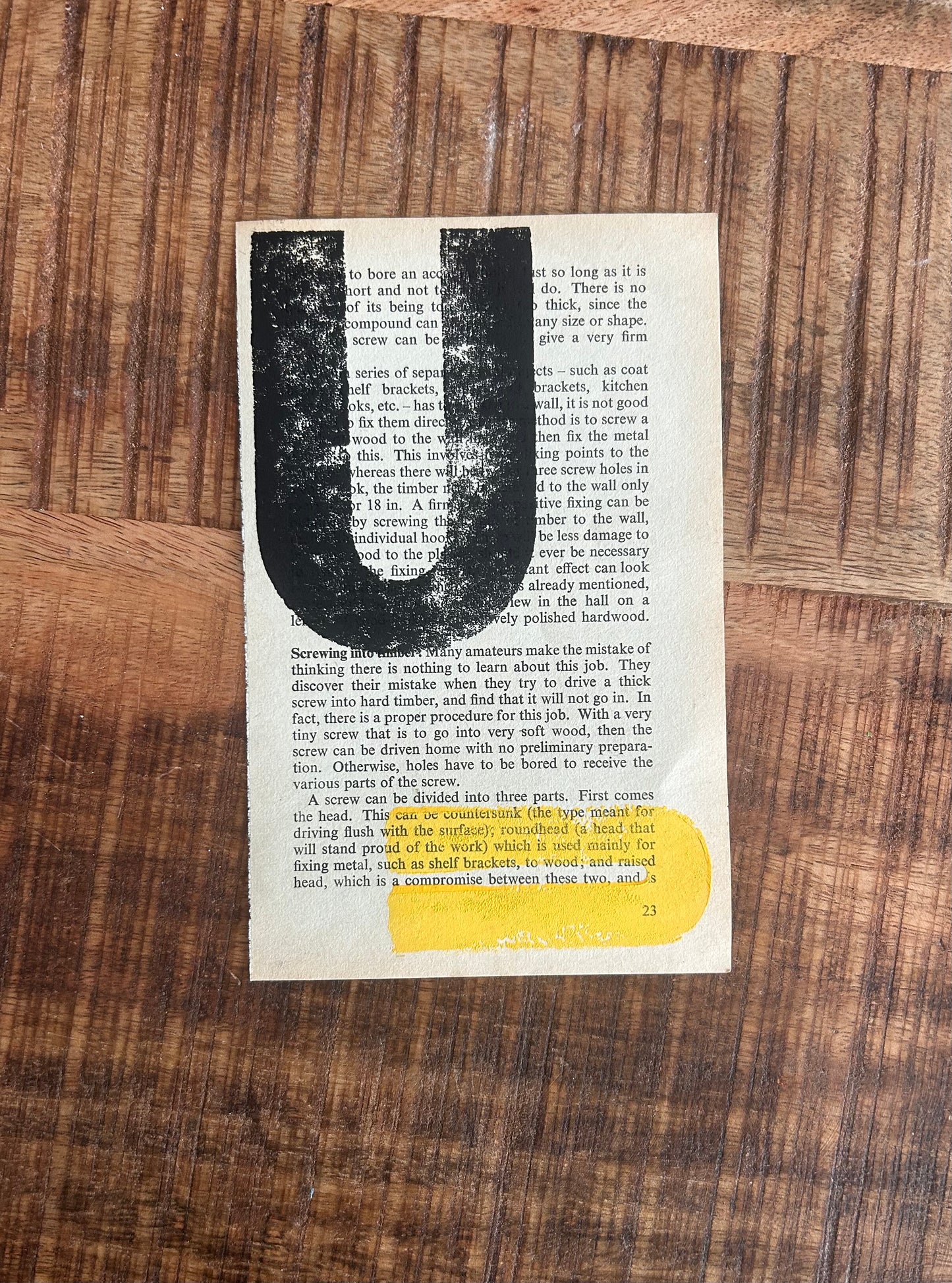 2-Letter, letterpress print